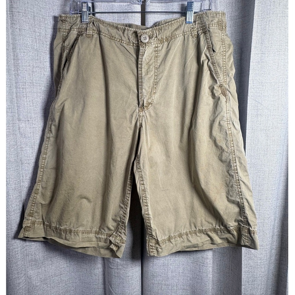 Converse One Star Mens Khaki Tan Cargo Utility Shorts Size 34 Cotton Casual